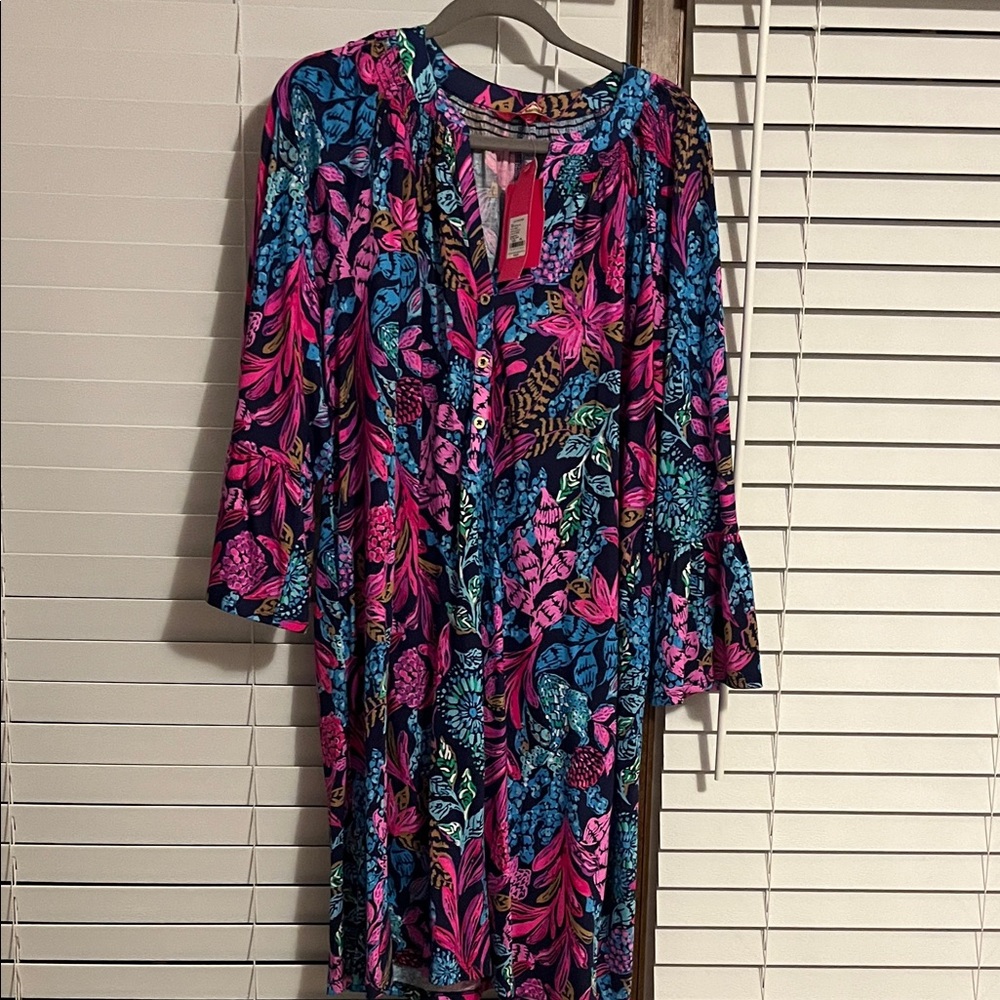 Lilly Pulitzer Pink and Blue Patterned Garment